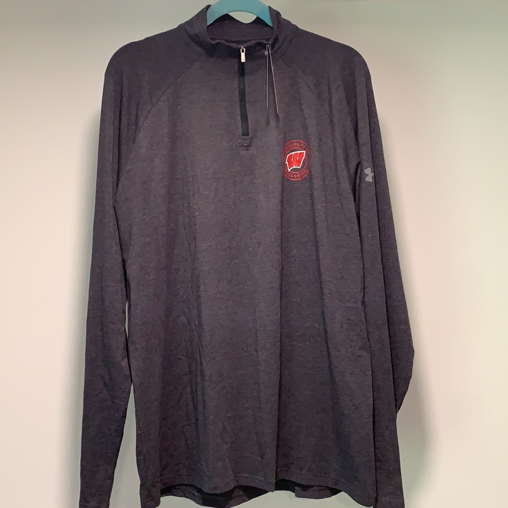 NWT Under Armour Wisconsin Quarter-Zip
